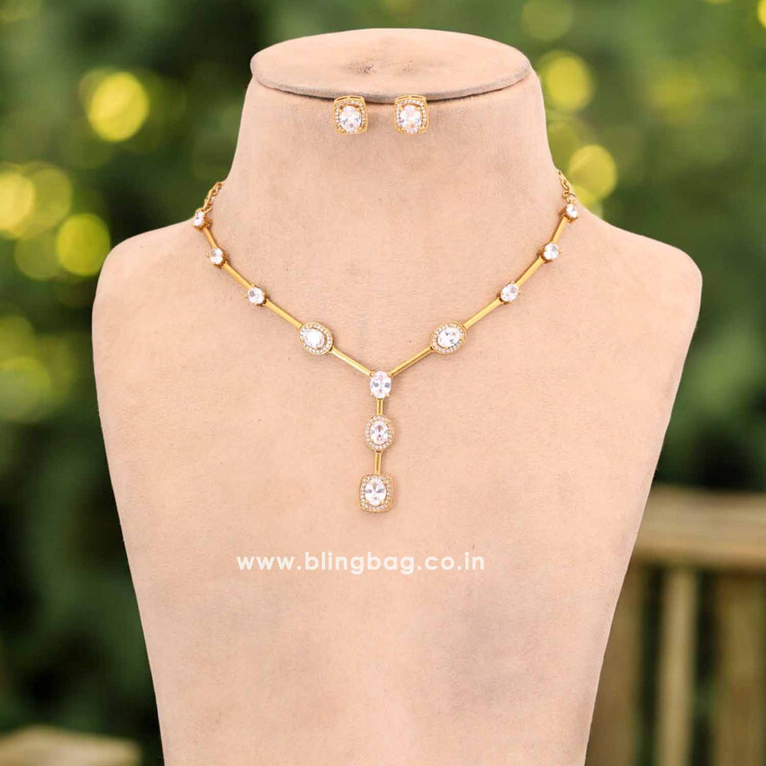 Golden Anshuma Antique Jewellery Set - New Arrival