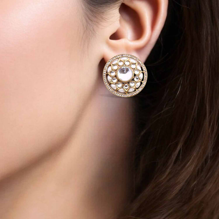 Golden Antani Studs
