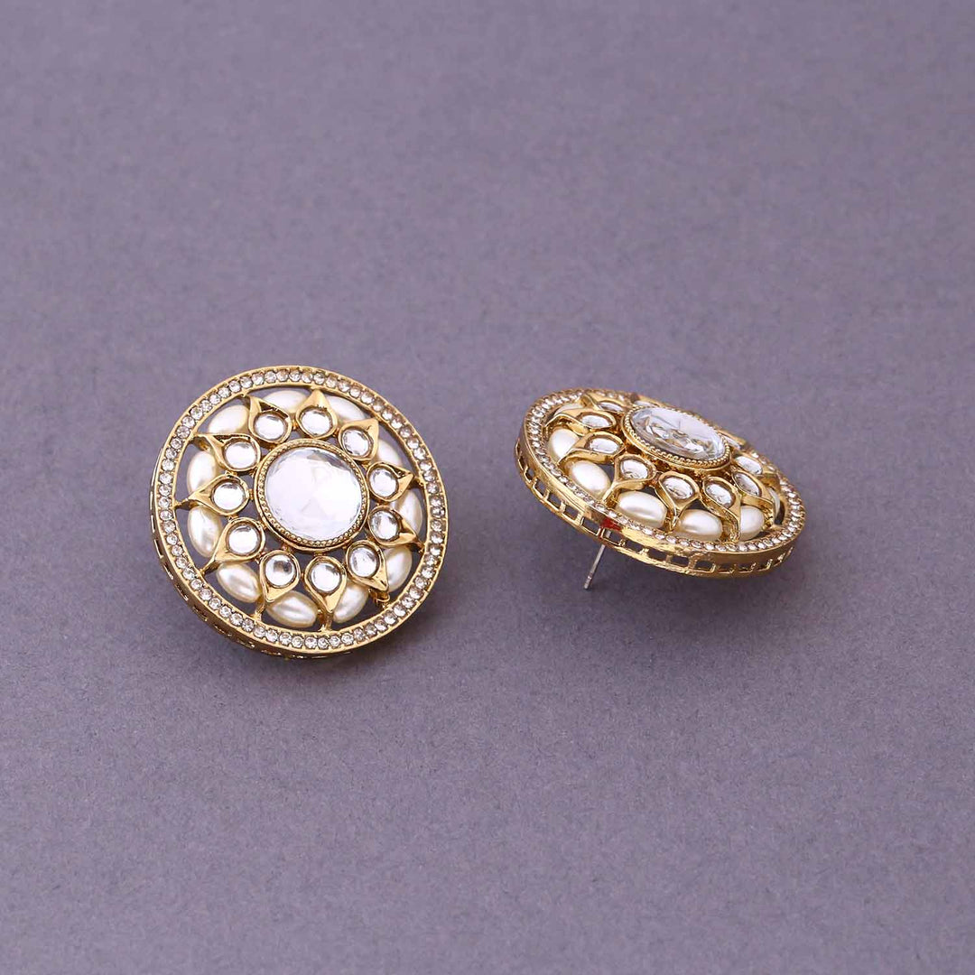 Golden Antani Studs