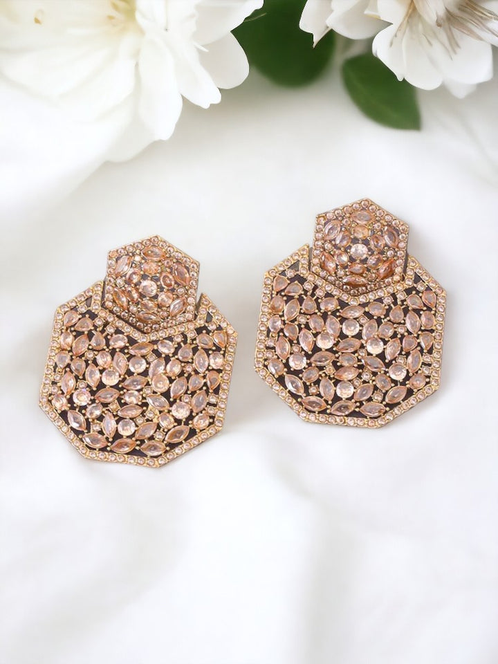 Golden Arathy Zirconia Danglers