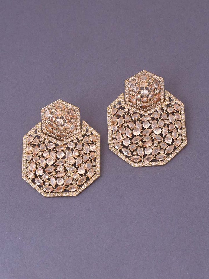 Golden Arathy Zirconia Danglers