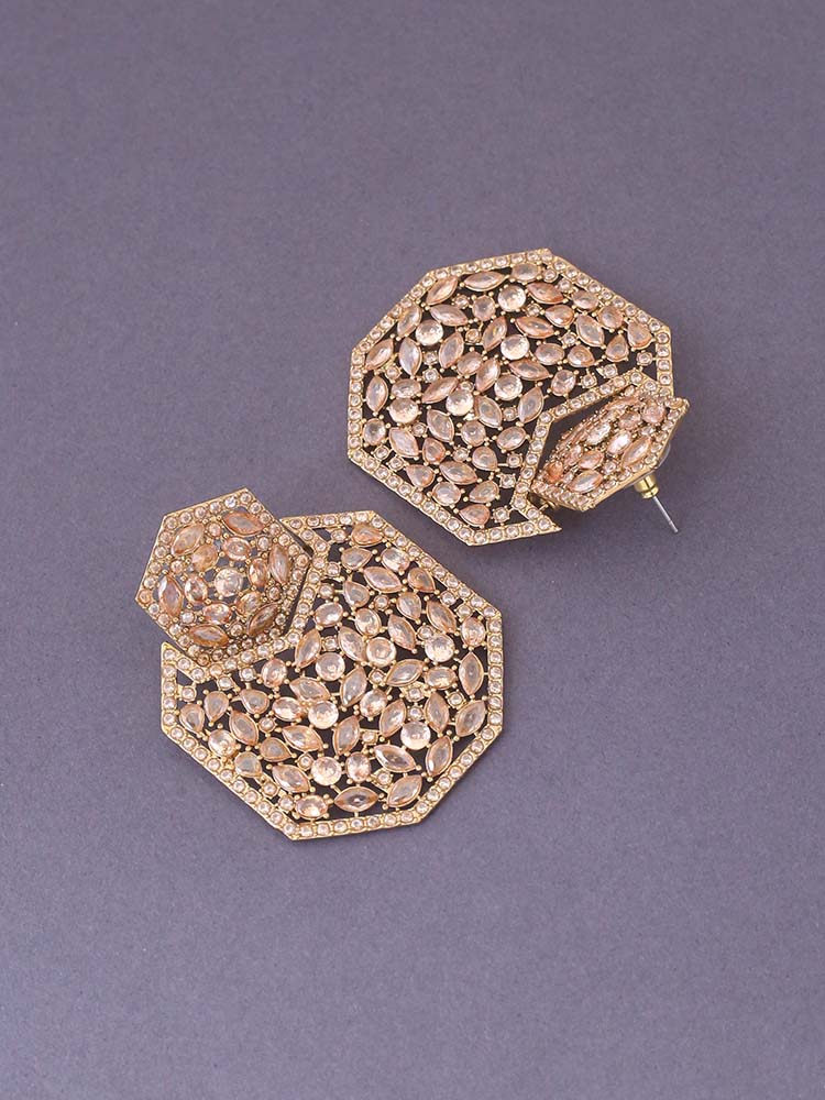 Golden Arathy Zirconia Danglers