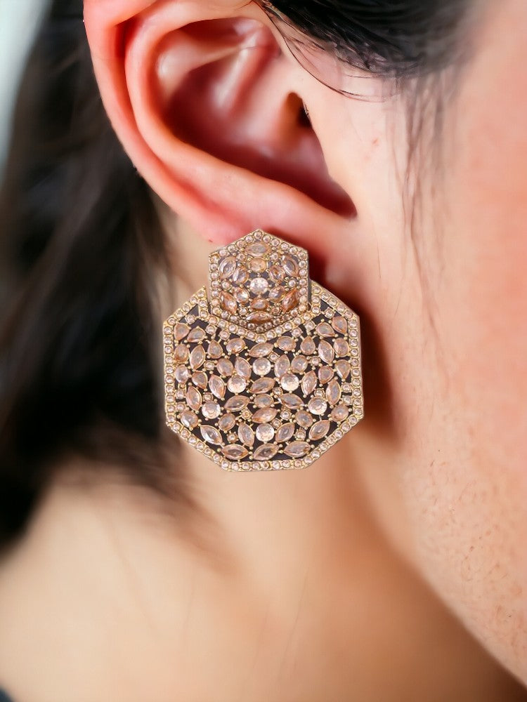 Golden Arathy Zirconia Danglers