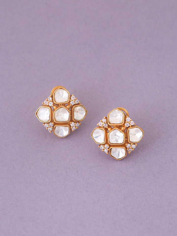 Golden Ashley Zirconia Studs