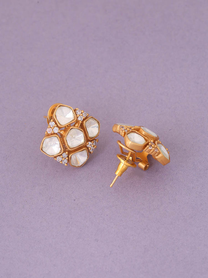 Golden Ashley Zirconia Studs