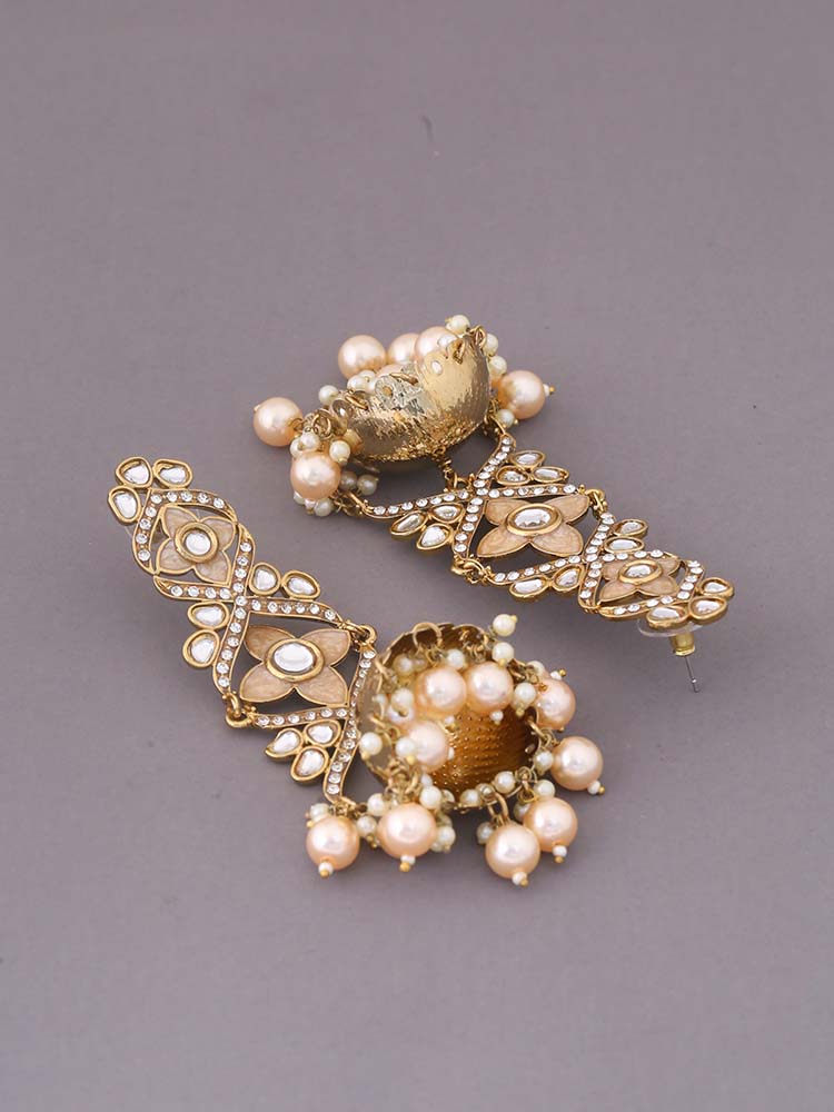 Golden Ashwini Jhumkis