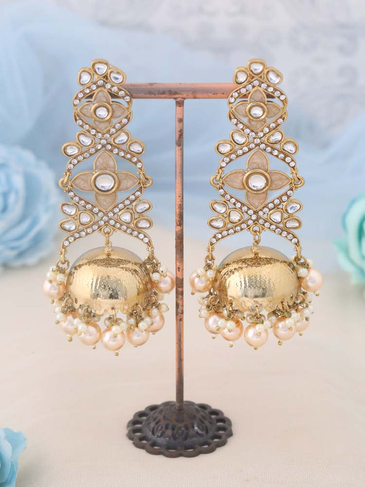 Golden Ashwini Jhumkis