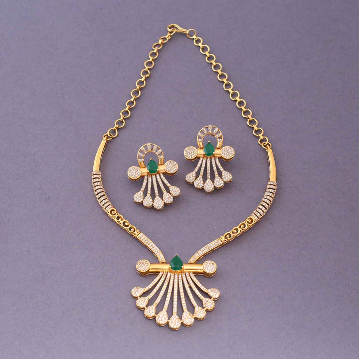 Golden Aureeti Hasli Antique Jewellery Set-New Arrival