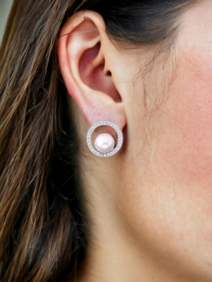 Golden Aviva Zirconia Studs