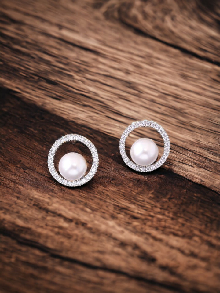 Golden Aviva Zirconia Studs