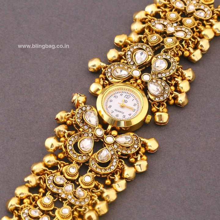 Blingbag Golden Avnisha Heritage Watch