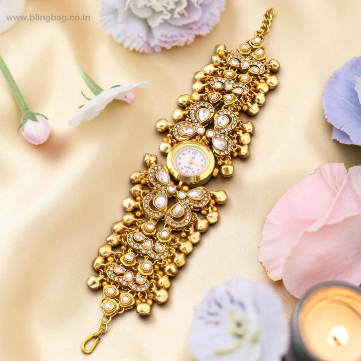Blingbag Golden Avnisha Heritage Watch