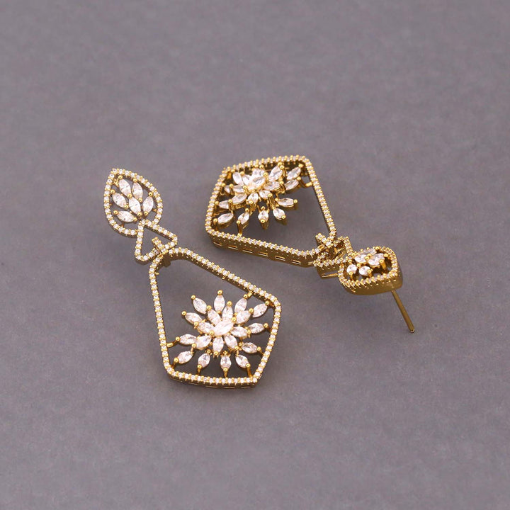 Golden Ayzal Zirconia Danglers