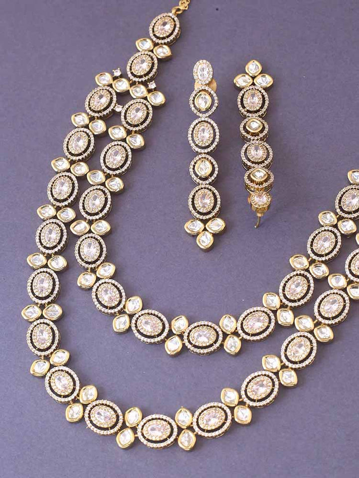 Golden Betty Zirconia Jewellery Set