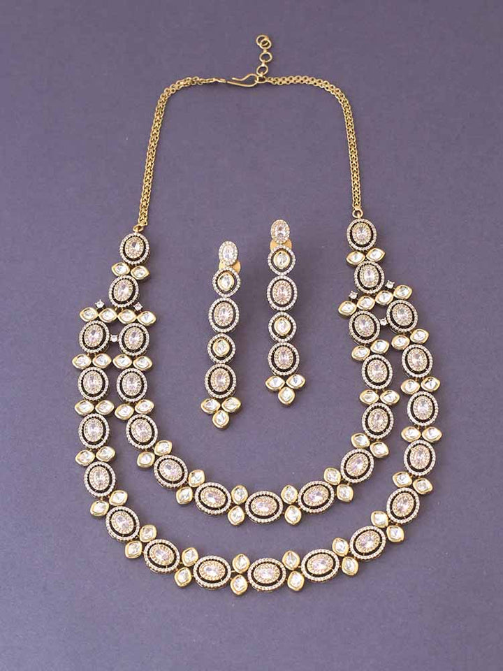 Golden Betty Zirconia Jewellery Set