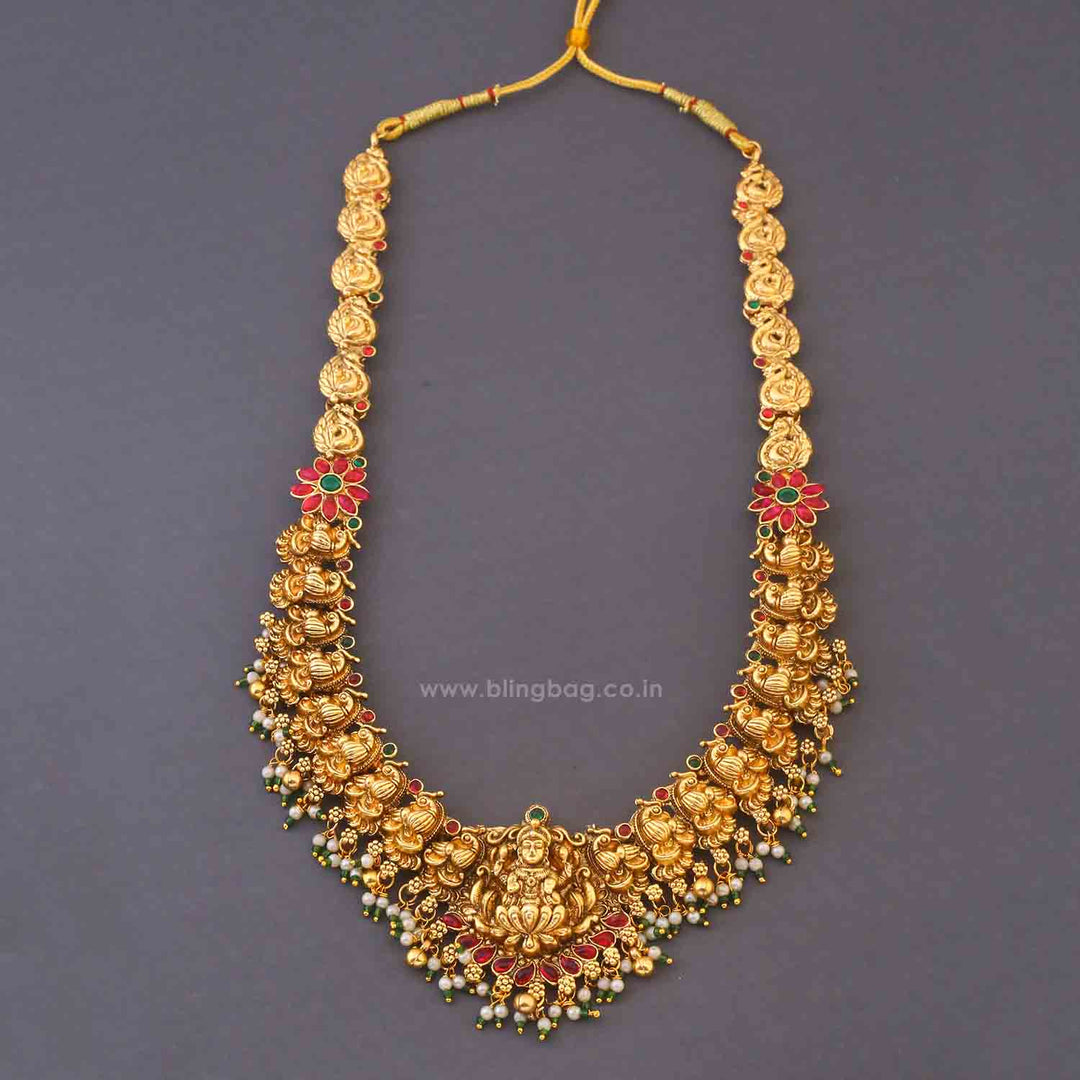 Golden Bhadrakaliya Bridal Temple Jewellery Set - New Arrival