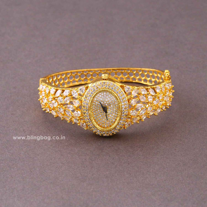 Golden Biancamarie Zirconia Watch