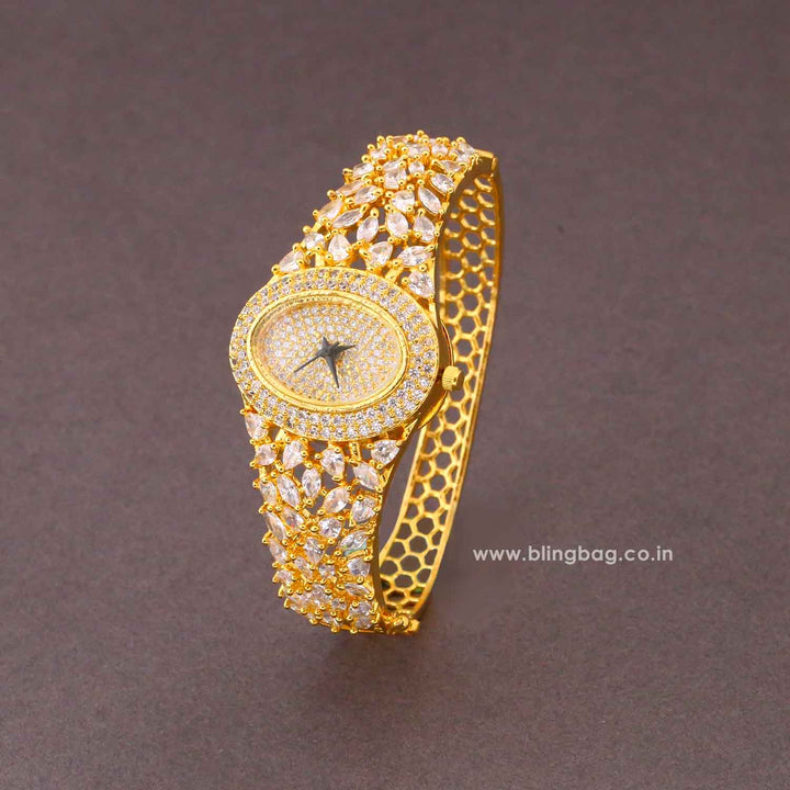Golden Biancamarie Zirconia Watch