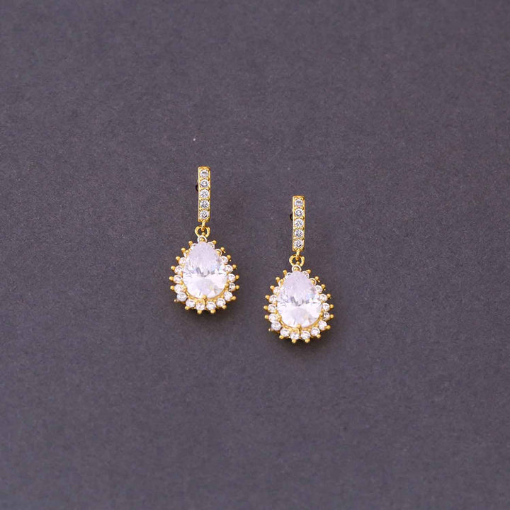 Golden Bitty Zirconia Studs