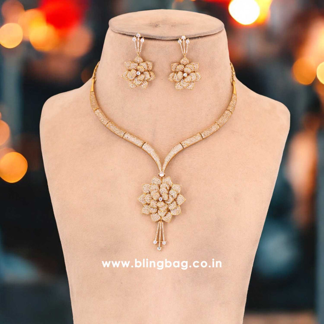 Golden Blanka Hasli Victorian Jewellery Set- New Arrival