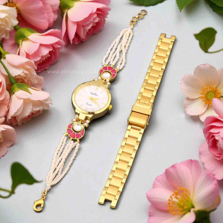 Blingbag Golden Blossom Vyoma Watch