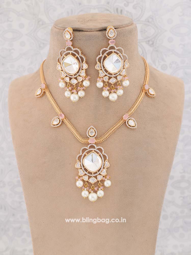 Golden Blush Catherine Zirconia Jewellery Set - EOSS