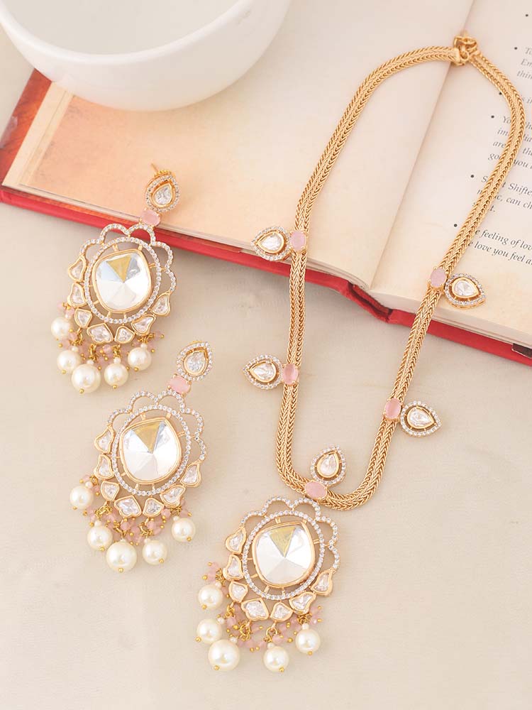 Golden Blush Catherine Zirconia Jewellery Set - EOSS