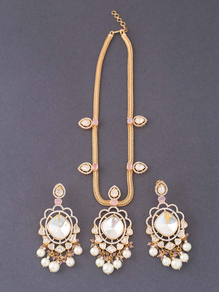 Golden Blush Catherine Zirconia Jewellery Set - EOSS