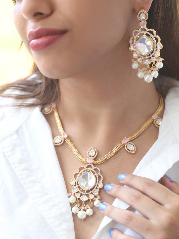 Golden Blush Catherine Zirconia Jewellery Set - EOSS