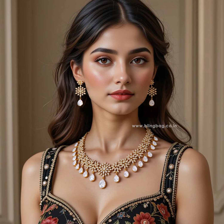 Golden Caliora Victorian Jewellery Set - New Arrival