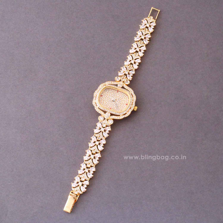 Golden Camilarose Zirconia Watch