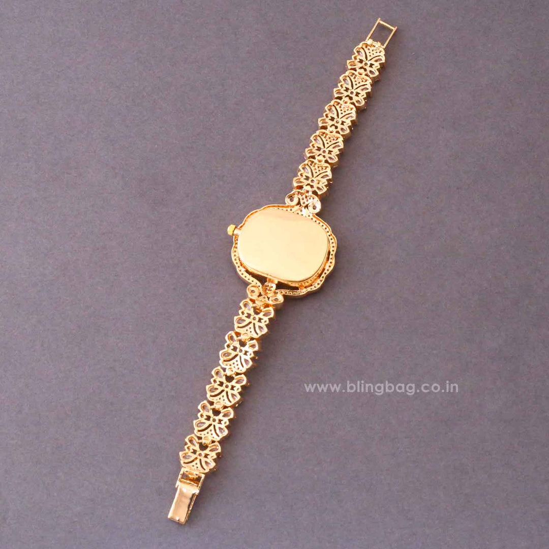 Golden Camilarose Zirconia Watch