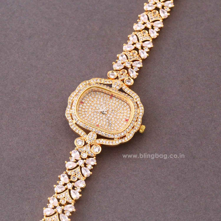 Golden Camilarose Zirconia Watch