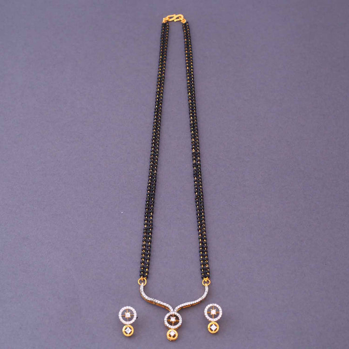 Golden Caren Mangalsutra Set
