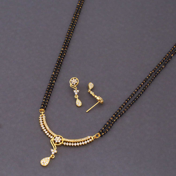 Golden Carolie Mangalsutra Set
