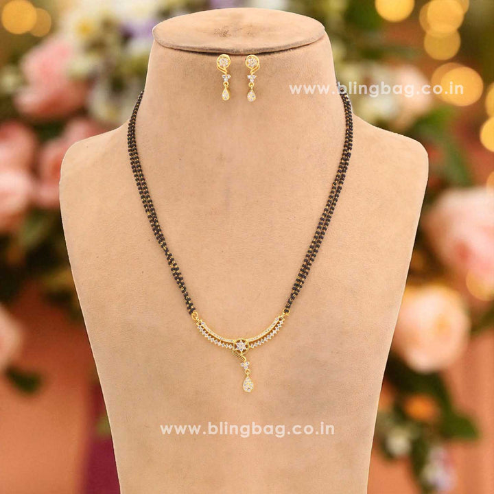 Golden Carolie Mangalsutra Set