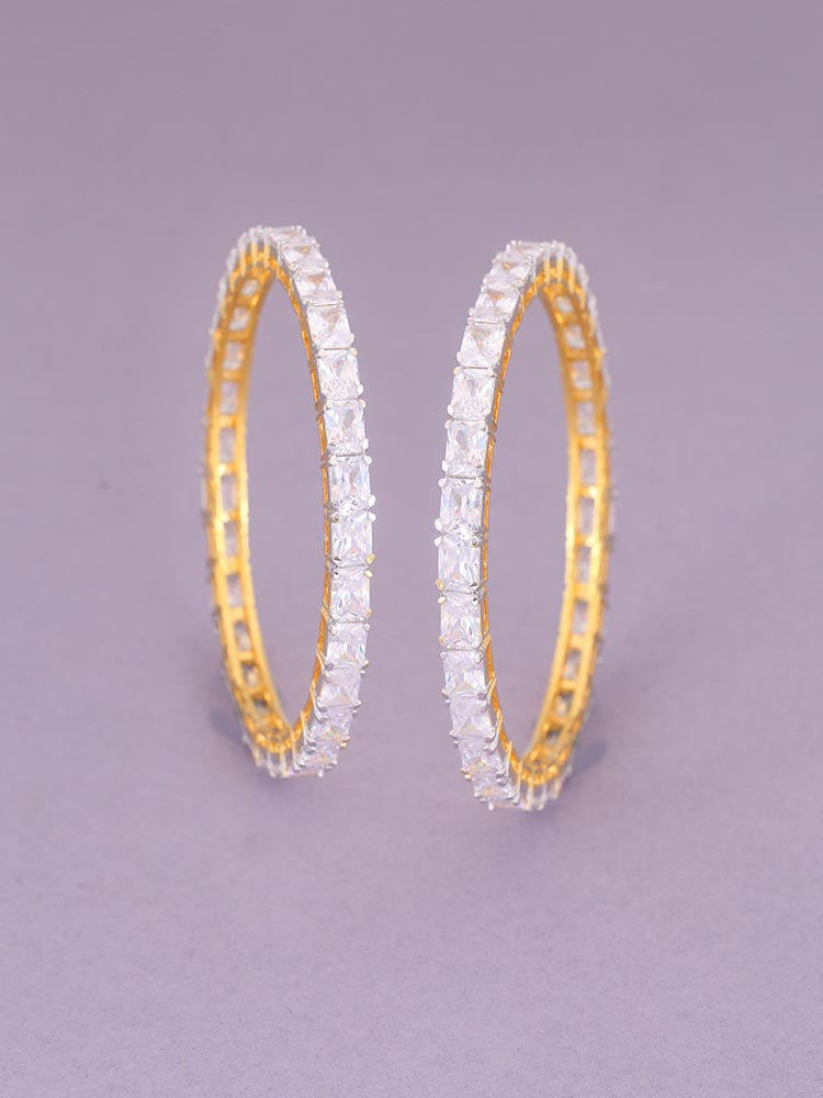 Golden Cedric Zirconia Bangles