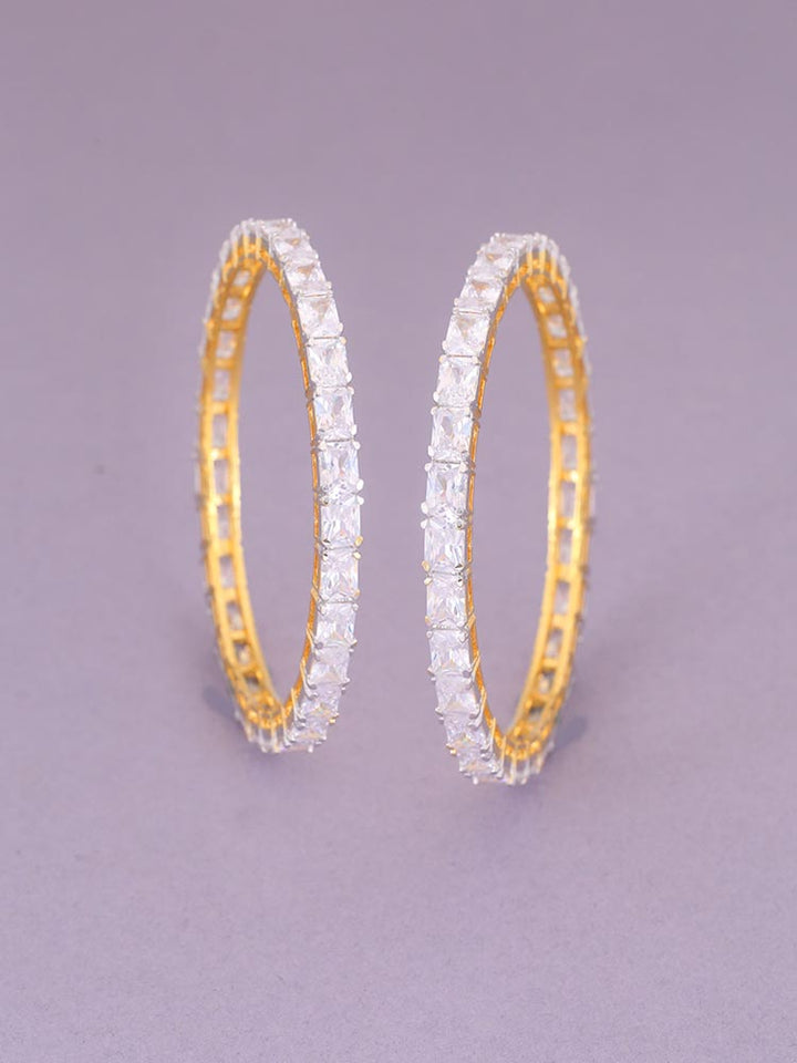 Golden Cedric Zirconia Bangles