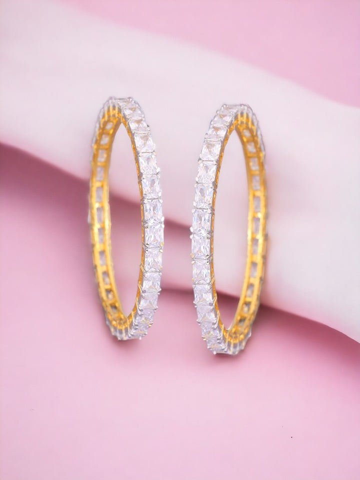 Golden Cedric Zirconia Bangles