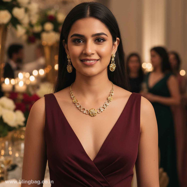 Golden Celinee Victorian Jewellery Set- New Arrivals