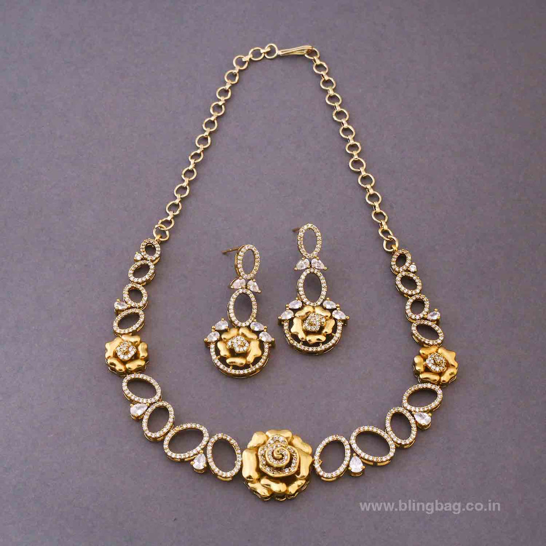 Golden Celinee Victorian Jewellery Set- New Arrivals