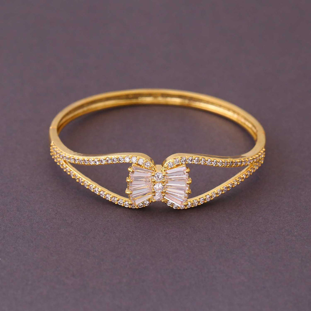 Golden Chalie Zirconia Bracelet