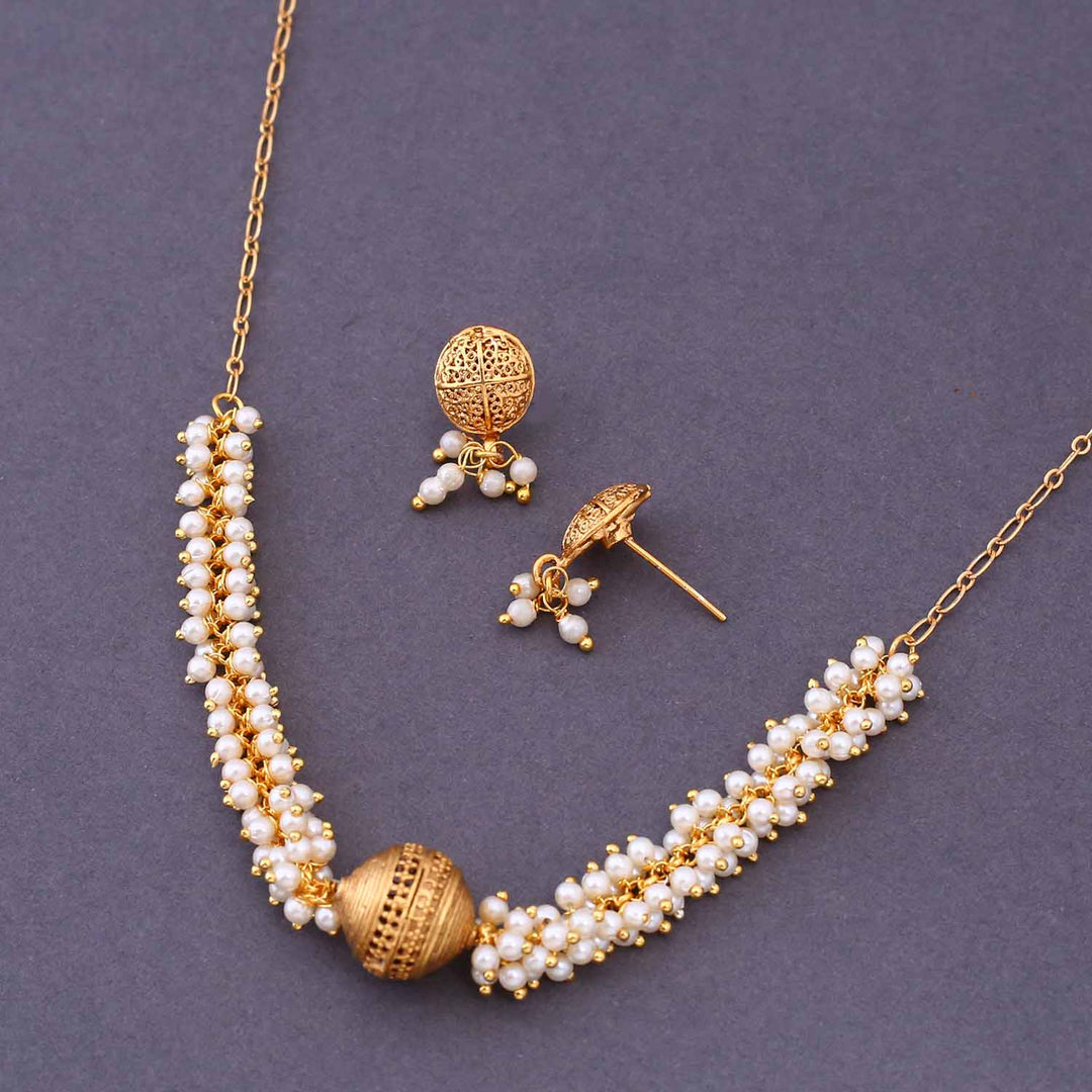 Golden Chanchal Antique Jewellery Set - New Arrival