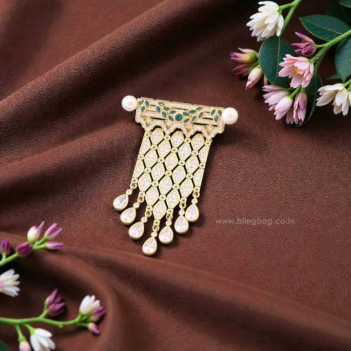 Golden Chandelier Brooch