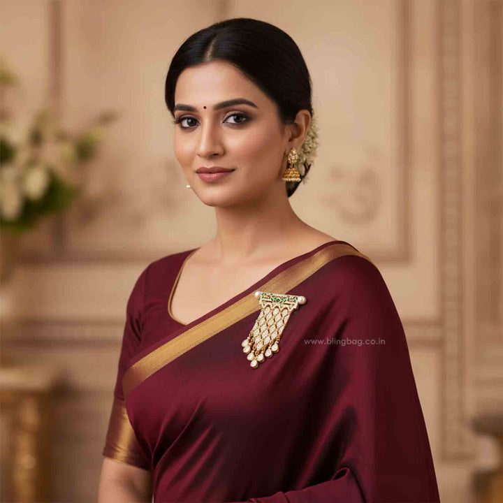 Golden Chandelier Brooch