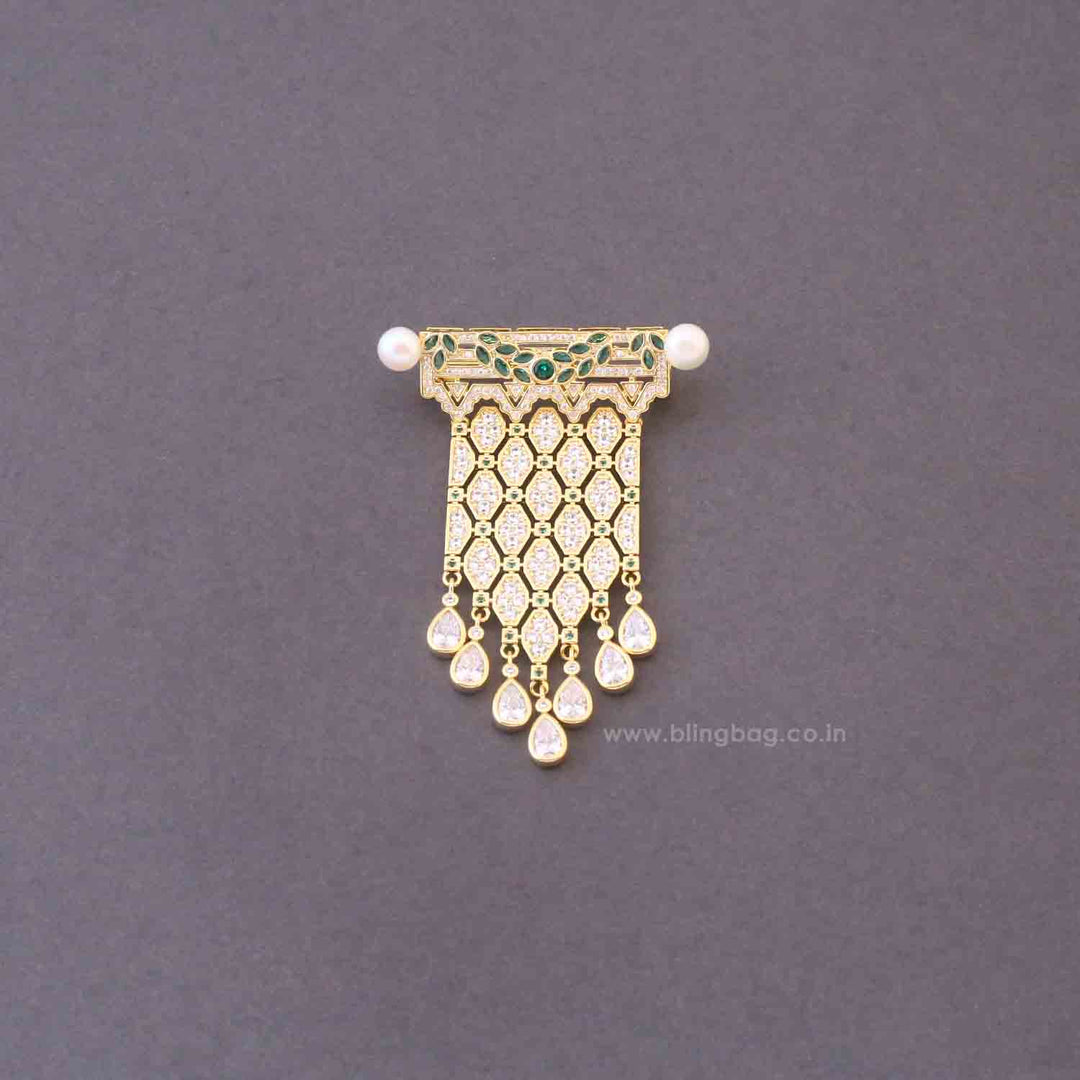 Golden Chandelier Brooch
