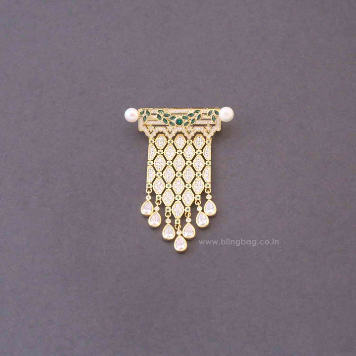 Golden Chandelier Brooch