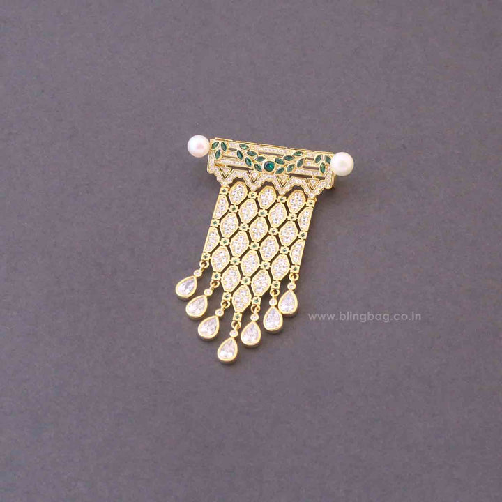 Golden Chandelier Brooch