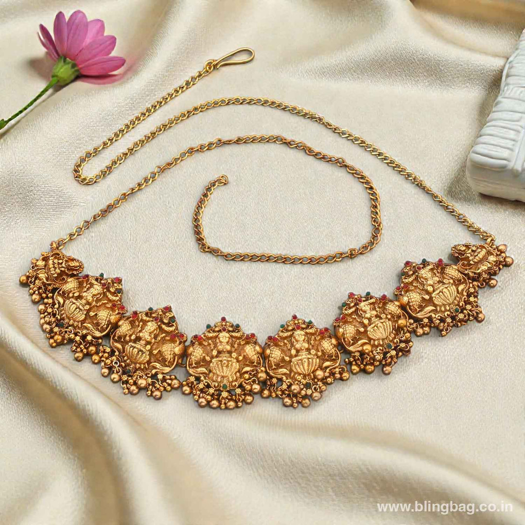 Golden Chandi Temple Waist Belt