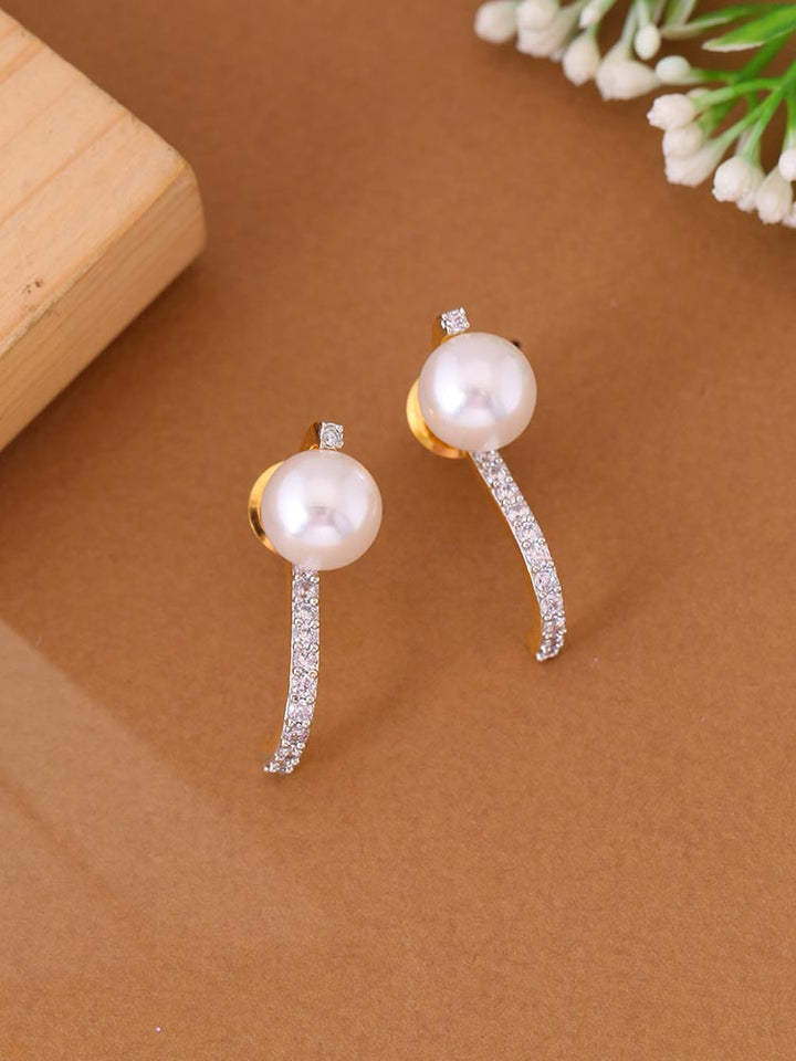 Golden Charley Zirconia Studs